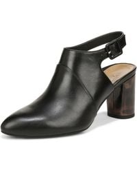 Vionic - Roseville Boots Leather Block Heel Bootie Hawk1131 - Lyst