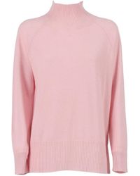 Kangra Cashmere - High Collar Raglan Sleeve Sweater - Lyst