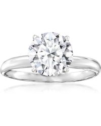 Ross-Simons - Lab-grown Diamond Solitaire Ring - Lyst