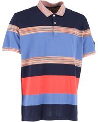 Missoni - Striped Short Sleeve Polo Shirt - Lyst