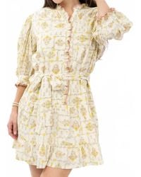 Uncle Frank - Trellis Flower Mini Dress - Lyst