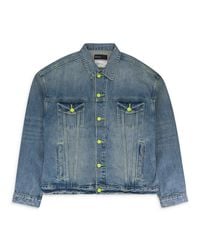 Purple Brand - Vintage Light Neon Pop Oversized Jean Jacket Denim Jackets - Lyst