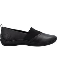 Rieker - Stretch Leather Casual Slip Ons Shoes - Lyst
