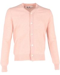 Comme des Garçons - Play Heart Logo-Patch Cardigan - Lyst
