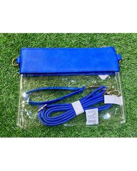 MiMi Wholesale - Game Day Clear Crossbody Bag With Vegan Leather Trim - Lyst