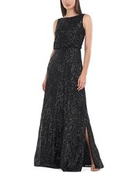 JS Collections - Sequined Long Evening Dress - Lyst