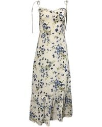 Reformation - Enva Floral Print Midi Dress - Lyst