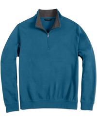 Scott Barber - Pima Interlock Zip Mock - Lyst