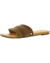 UGG - Ximena Leather Slip On Slide Sandals - Lyst