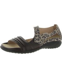 Naot - Leather Peep Toe Slingback Sandals - Lyst