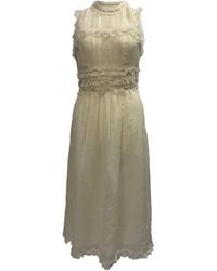 Ulla Johnson - Aberdeen Pleated Midi Dress - Lyst