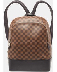 Louis Vuitton - Damier Ebene Canvas And Leather Jake Backpack - Lyst