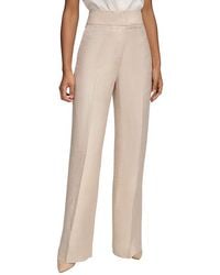 Calvin Klein - Pleated Wide Leg Trouser Pants - Lyst