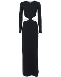 Elisabetta Franchi - Knit Dress With Unique Cut-Out Detail - Lyst