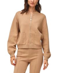 White + Warren - Superfine Organic Cotton Track Jacket - Lyst