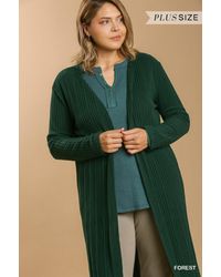 TRUEDAMES - Open Front Long Body Cardigan - Lyst
