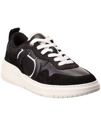Ferragamo - Dania Leather & Suede Sneaker - Lyst