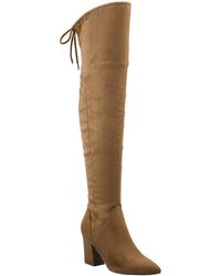 Marc Fisher - Redea Microsuede Pointed Toe Knee-high Boots - Lyst