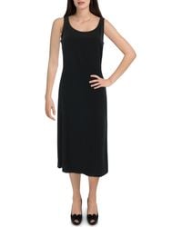 Eileen Fisher - Crinkled Full-length Shift Dress - Lyst