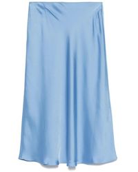 Ralph Lauren - Flowing Mid-Length A-Line Skirt With Subtle Sheen - Lyst