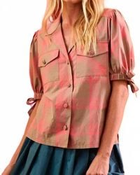 Hunter Bell - Day Glow Check Landon Top - Lyst