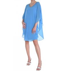 FRANK LYMAN - Chiffon Overlay Dress - Lyst
