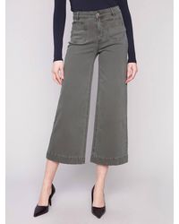 Charlie b - Patch Pocket Flare Twill Pants - Lyst
