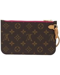 Louis Vuitton - Pochette Neverfull Canvas Clutch Bag (pre-owned) - Lyst