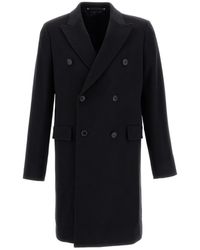Paul Smith - Double-Breasted Wool-Blend Long Coat - Lyst