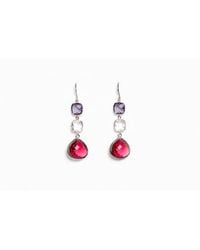 Avenue Chic - Three Drop Earrings - Lyst