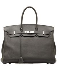 Hermès - Birkin 35 Leather Tote Bag (pre-owned) - Lyst
