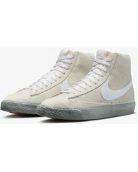 Nike - Blazer Mid '77 Se Dv0797-100 Summit Leather Sneaker Shoes Nr5781 - Lyst