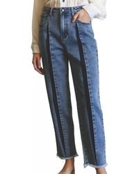 Listicle - High Waist Barrel Leg Denim Jeans - Lyst