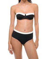 STAUD - Devon High Rise Classic Bikini Bottom - Lyst