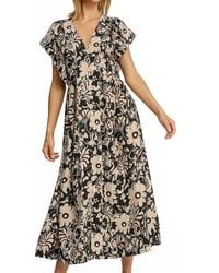 Umgee - Allison Floral Print Mini Dress - Lyst