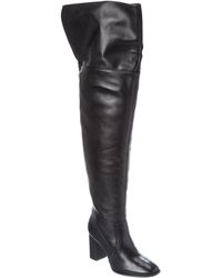 SCHUTZ SHOES - Terrance Block Leather Over-The-Knee Boot - Lyst