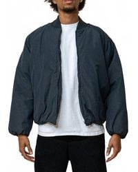 Eptm - Cropped Bubble Bomber Jacket - Lyst