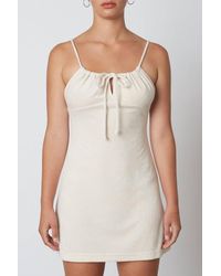 Nia - Terry Cloth Mini Dress - Lyst