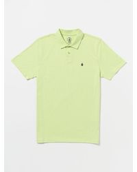Volcom - Middler Polo Short Sleeve Shirt - Citron - Lyst