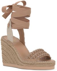 Vince Camuto - Slingback Open Toe Wedge Sandals - Lyst