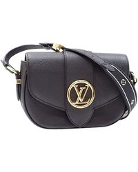 Louis Vuitton - Pont Neuf Leather Shoulder Bag (pre-owned) - Lyst