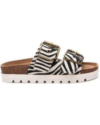 Xti - Printed Flat Sandals - Lyst