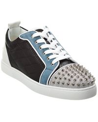 Christian Louboutin Louis Junior Spike Leather Low Top White – The Luxury  Shopper