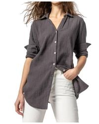 Lilla P - Organic Cotton Button-Down Tunic - Lyst