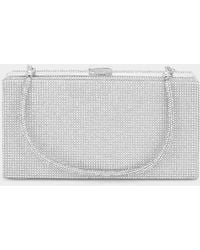 Fashnzfab - Bling Rectangle Evening Tote Clutch Crossbody Bag - Lyst
