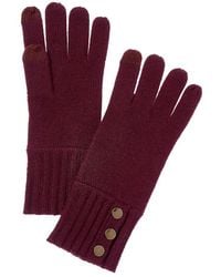 Bruno Magli - Button Cuff Cashmere Gloves - Lyst