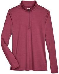 Team 365 - Zone Sonic Heather Performance Quarter-Zip Pullover - Lyst