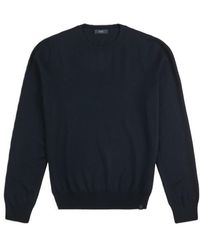 Fay - Minimalist Ribbed Crewneck Sweater - Lyst