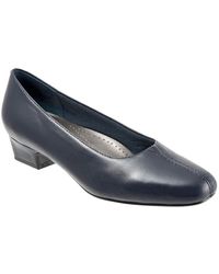 Trotters - Doris T3235-400 Heel Leather Slip On Pump Zogg20 - Lyst