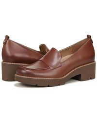 Naturalizer - Darry Flat Cappuccino Leather Loafers Shoes Zap192 - Lyst